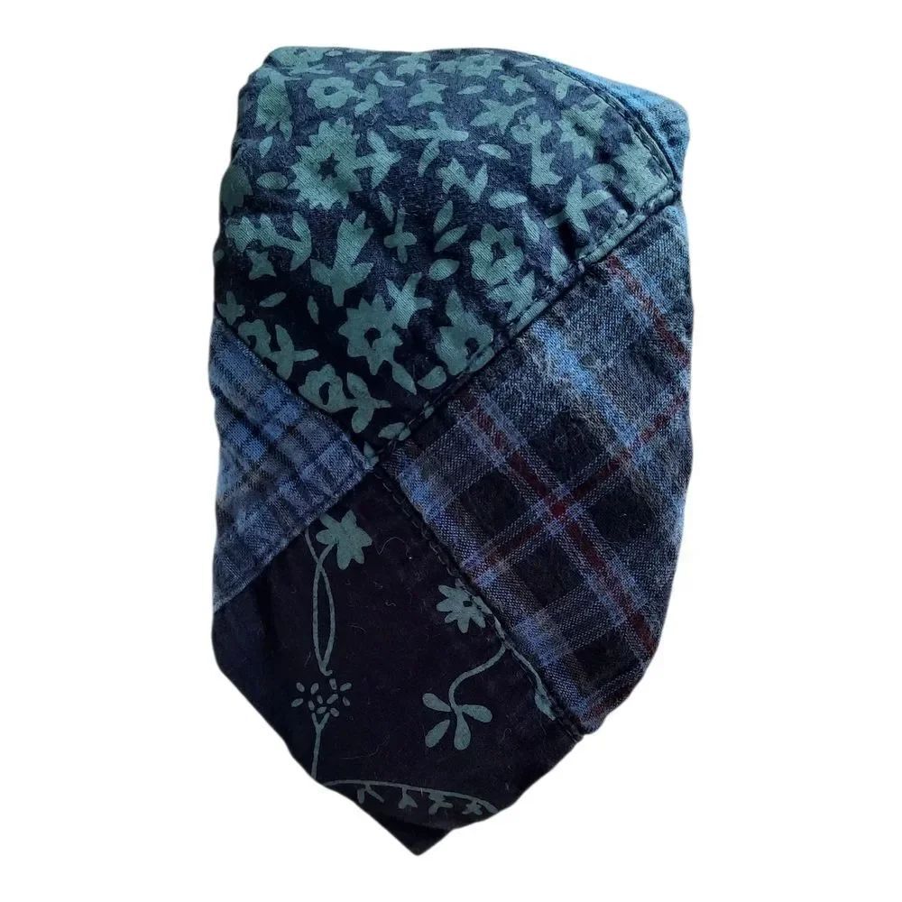 J. Crew Floral and Plaid Tie in Blue and Black
